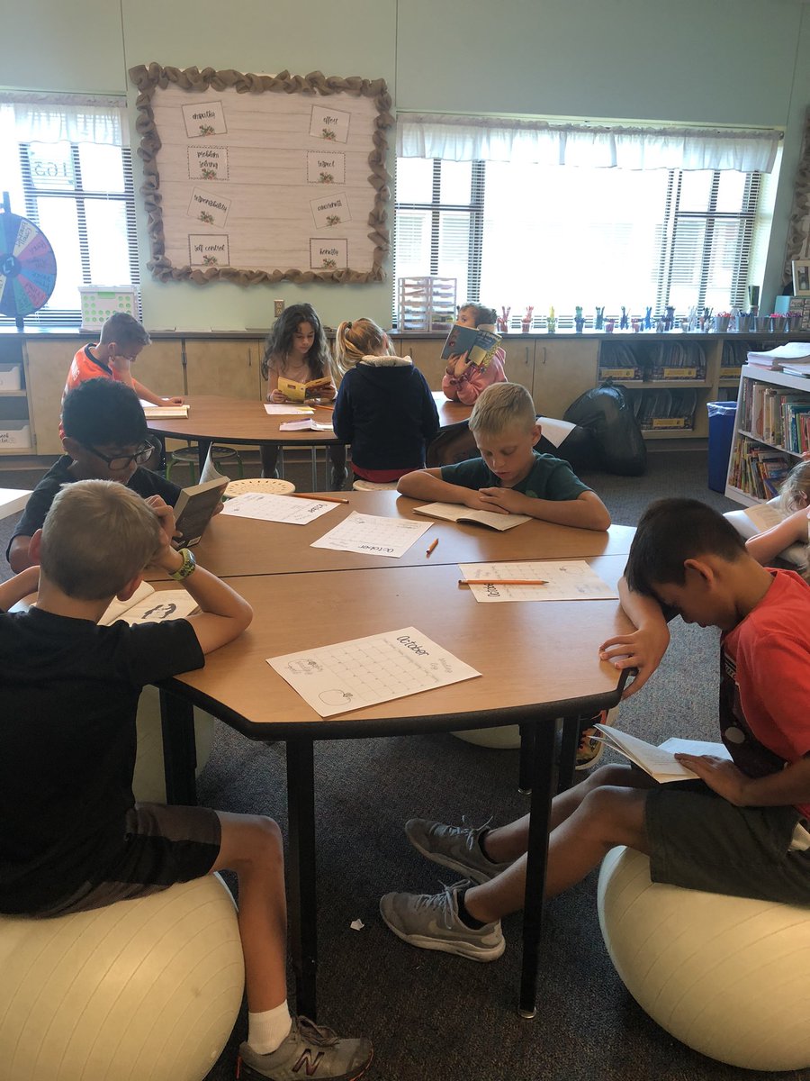 ALLinElementary's tweet photo. My crime solvers are already loving their new mystery books! Watching their excitement and engagement as they helped solve the mystery of our “missing”  end of the day read aloud was one of the best moments so far!  #wwsALLin #mystery #literacy #3rdgrade https://t.co/MUFySVrkyc