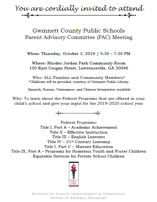 chestitans's tweet photo. Important County Title I Meeting  on Thursday. See flyer below. https://t.co/rilwFrGsFH
