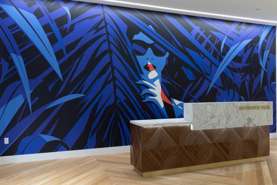 ArtsEncounters's tweet photo. #TONIGHT our #free tour of #publicart @AventuraMall makes a special stop @WarbyParker new shop to 👁 its @malikafavre mural!  Event info: https://t.co/V63AYmGbz9  + our host has a #limitededition surprise 🤫 for guests on this month’s #FirstTuesday #artsencounter  #aventuramall https://t.co/YgrHTG19lP