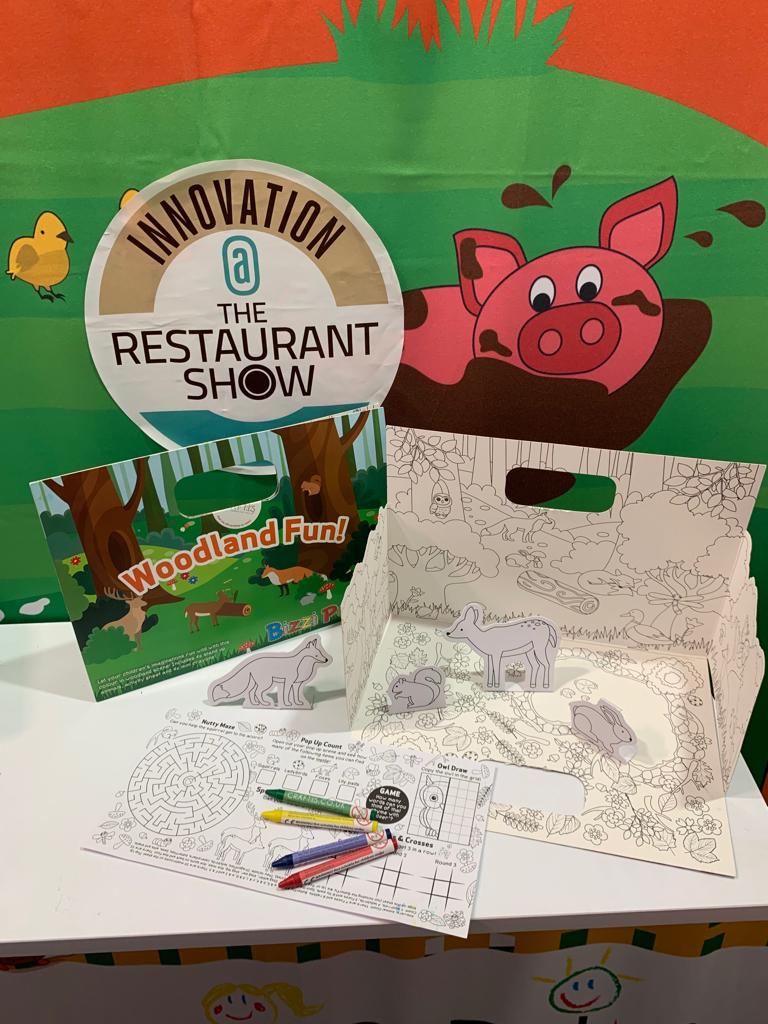 BizziBags's tweet photo. Our new pop up 3D activity packs are on show at the @restaurantshow - Come & see us tomorrow on Stand GN29 🏅🙌 #TRS2019
#innovation #familyfriendly #kidspacks #hospitality #restaurant #dining #hotel #cafe #bar #family #childrensmenu #familyfun #diningexperience https://t.co/gkx9wugEJN