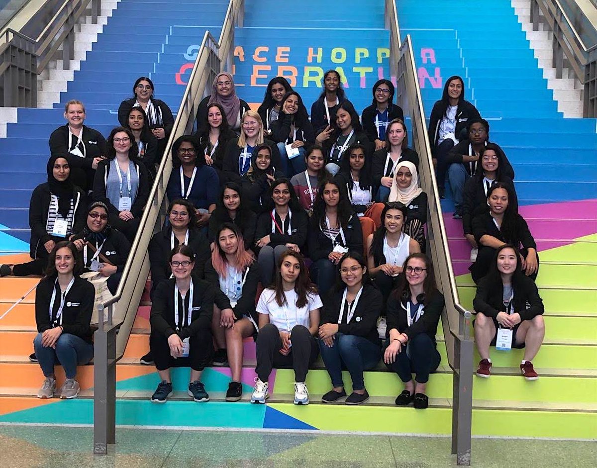 UICEngineering's tweet photo. Our #UIC contingent is on the ground in Orlando at the Grace Hopper Conference, often called the largest global gathering of female technologists! (Thanks to Michelle Mittelman for the 📷) @UICCS @wicsuic @uic_wiep https://t.co/C9zILq6PRf