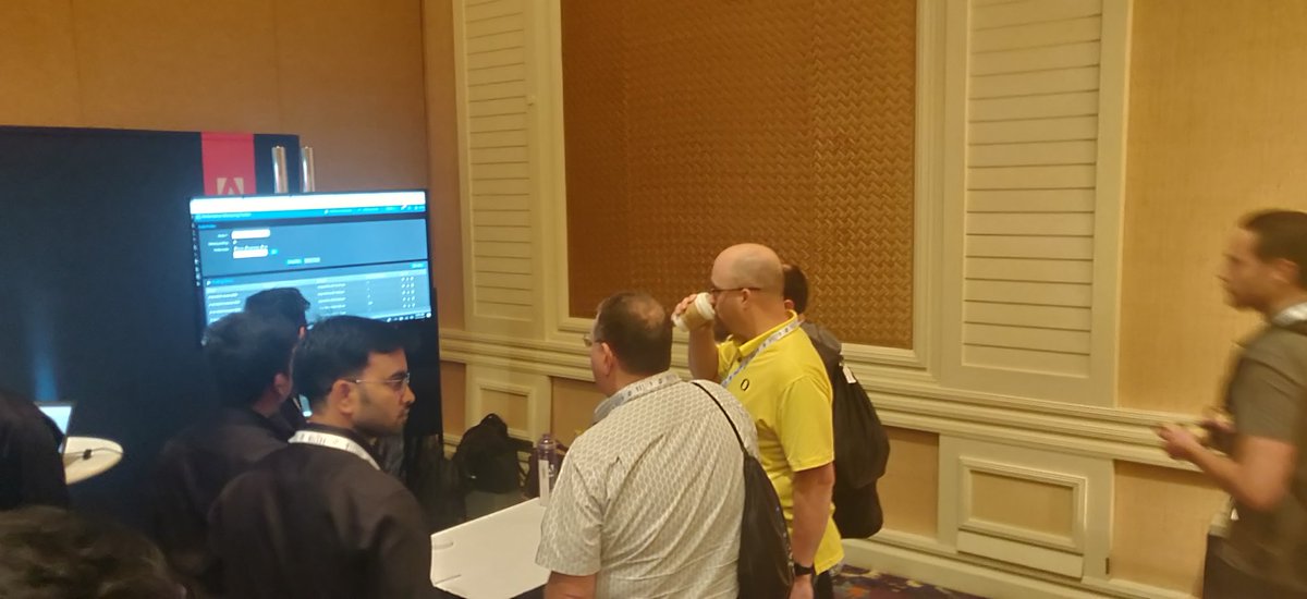 mayuranchalia's tweet photo. Adobe booth PMT #CFSummit2019 https://t.co/9xWdDBJqn5