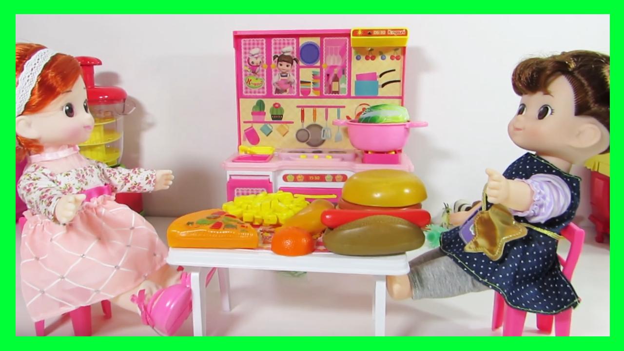 Baby doll kitchen and play doh cooking toys play new arrivals
