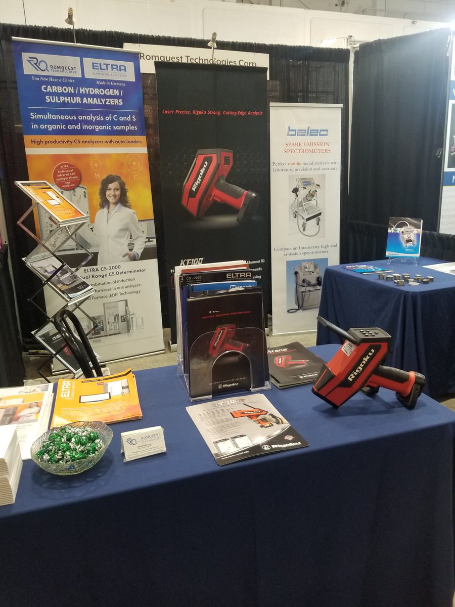 RigakuAnalytic's tweet photo. See the Rigaku KT-100S provide metal ID in 1-2 seconds at #CMTS! @Romquest
#handheldLIBS #manufacturing #qualityassurance #QAQC https://t.co/szmL6zOWiS