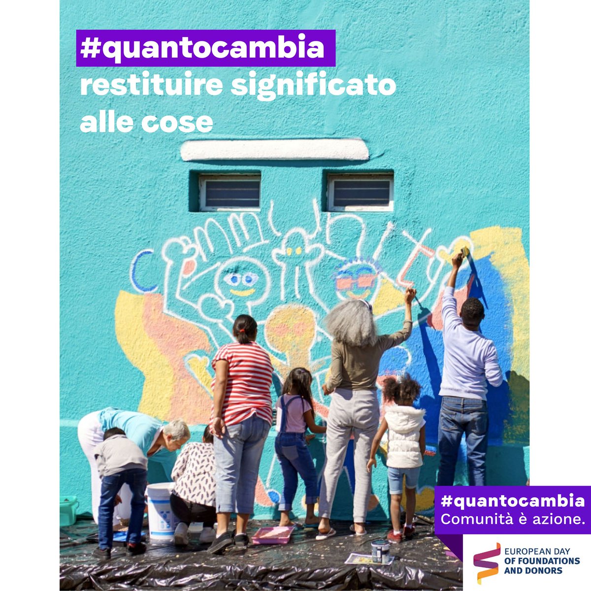 Oggi è la Giornata europea delle fondazioni. Tutto l’anno, insieme alla nostra comunità, noi ci prendiamo cura del bene comune. 

Scopri di più su quantocambia.it 

#quantocambia @DafneHQ 

#October1Europe #territorio #comunità #azione #benecomune