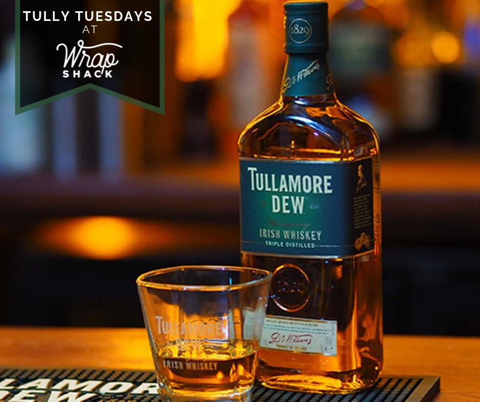 wrap_shack's tweet photo. Stop on in from 5pm 'til closing to celebrate Tully Tuesdays with your favorite #WrapShackPA staff! $6 Tullamore Dew Drinks which pair perfectly with any of our wraps, check the menu using the link 👉 https://t.co/bwWR8dO3h5 https://t.co/vUkIHbsYSM