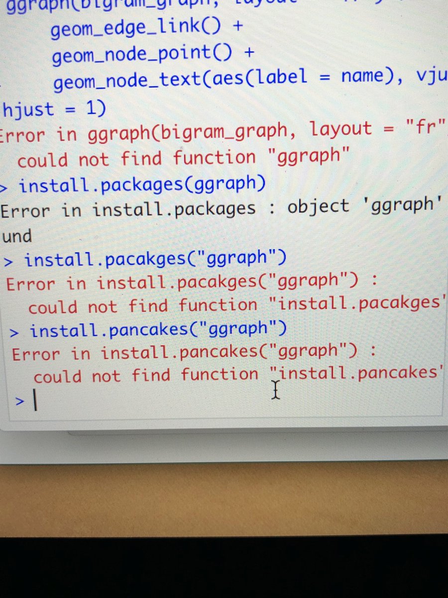 stevenkholmes's tweet photo. I have never been more accidentally disappointed with an R code line not executing ;-) https://t.co/8NbUeVl2VV
