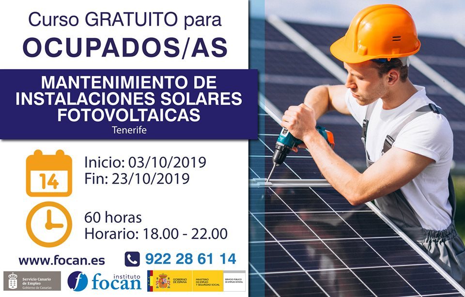 BusquedAActiva's tweet photo. Curso Mantenimiento Instalaciones solares fotovoltaicas en Tenerife https://t.co/kvPFcDVnB8 https://t.co/D0pF3cPbqd