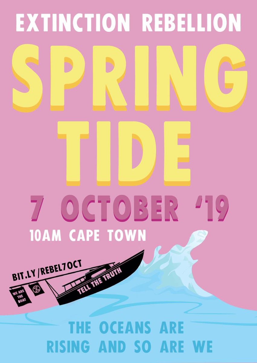 Join the Strike in Cape Town for the beginning of great things!! Climate change has affected many people’s lives already and we will no longer let this violation of human and Earth’s rights go unchecked! See you on the streets!! Go check the fb event for deets 😉