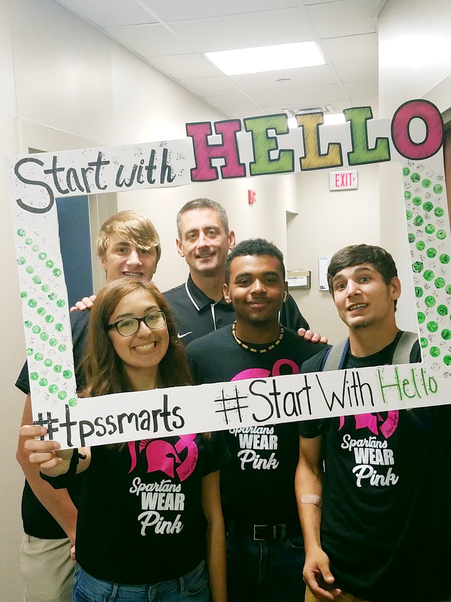 StartCounselors's tweet photo. Start With Hello! It's easy, try it!! #SandyHookPromise #startwithhello #tpssmarts #tpsproud https://t.co/bqHk7KaMQU
