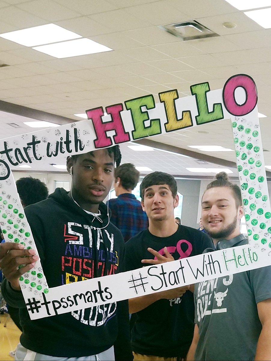 StartCounselors's tweet photo. Start With Hello! It's easy, try it!! #SandyHookPromise #startwithhello #tpssmarts #tpsproud https://t.co/bqHk7KaMQU