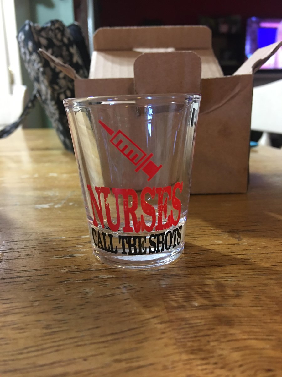 I had to get this #nursegifts for my sister , if you have someone in your family this would be a great #nursegift gift or just a #FunnyShotGlass for you self . Very thick glass for a shot glass as well.  Go check it out here amazon.com/gp/product/B07…