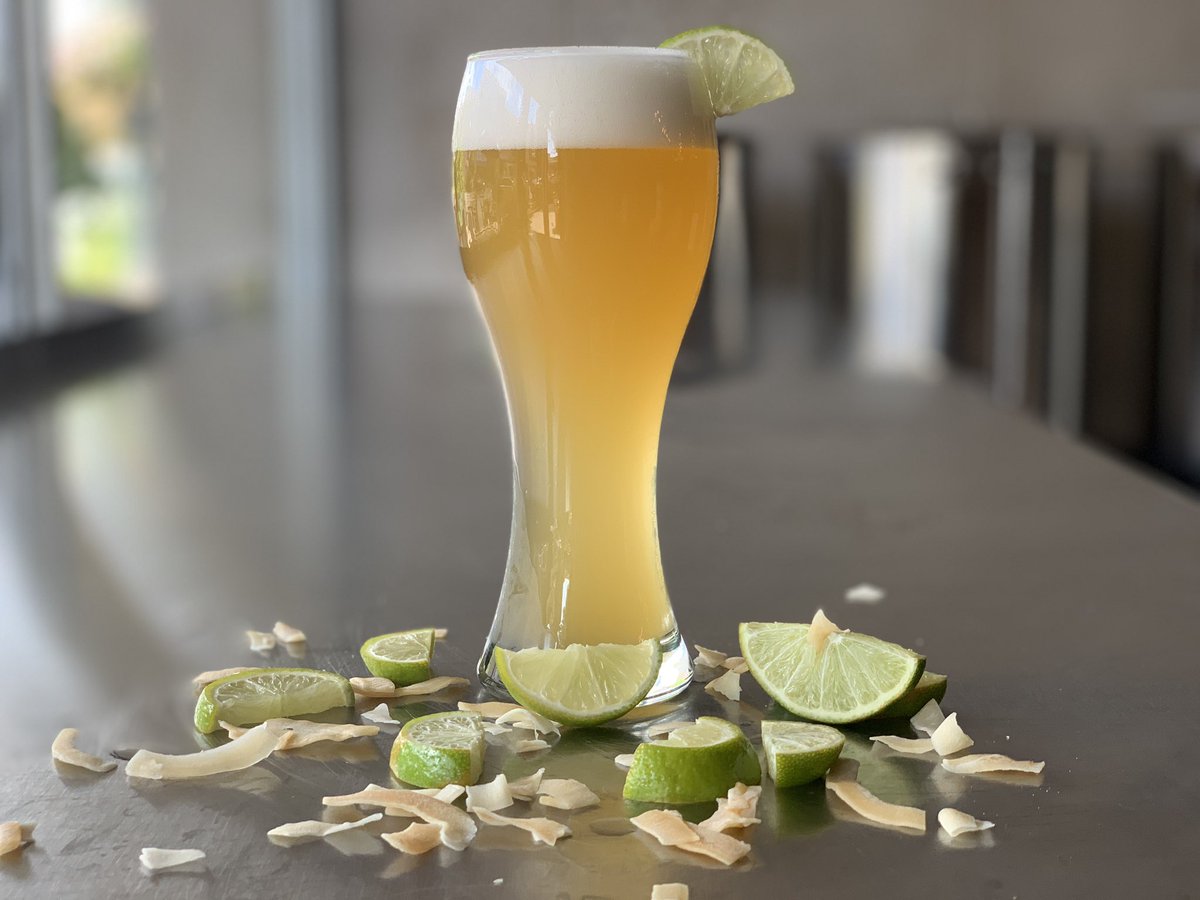 Bring your hammocks to the Tap Room for today’s beer release.Put the Weiss in the Coconut.Take a break from the start of fall with this refreshing beer. We took our award-winning-Vermilion River Weiss and added coconut and lime to make you feel like your on a hammock at the beach