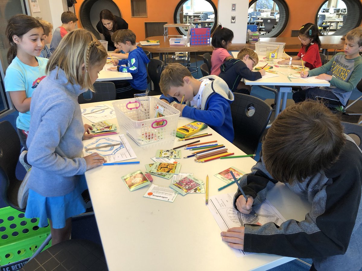 ExploreCentral's tweet photo. 3rd Graders are collaborating on Garden Design plans in library and uploading them into Seesaw to reflect on what they created 🌾🌷🌻 #d39online #explorecentral https://t.co/o8nTJRHU2Y