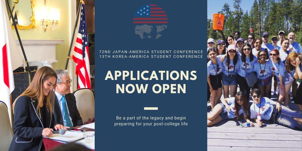 isc_dc's tweet photo. Applications are now open for the 72nd #JASC and 13th #KASC! Learn more at https://t.co/j1n7FnBbcF https://t.co/0mRDtHebXp