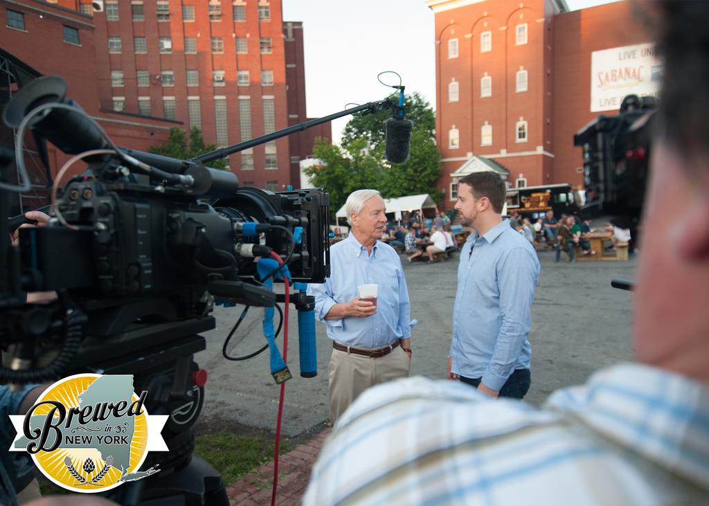 MagicWig's tweet photo. #behindthescenes at @SaranacBrewery during a beer festival for @BrewedInNY. Our Emmy winning first season is on YouTube!⁠

https://t.co/ODvjDJiRCc
⁠
#bts #television #beer #craftbeer @supercasz 

Photo credit: Stephen Ross https://t.co/X1vrBmUY2X