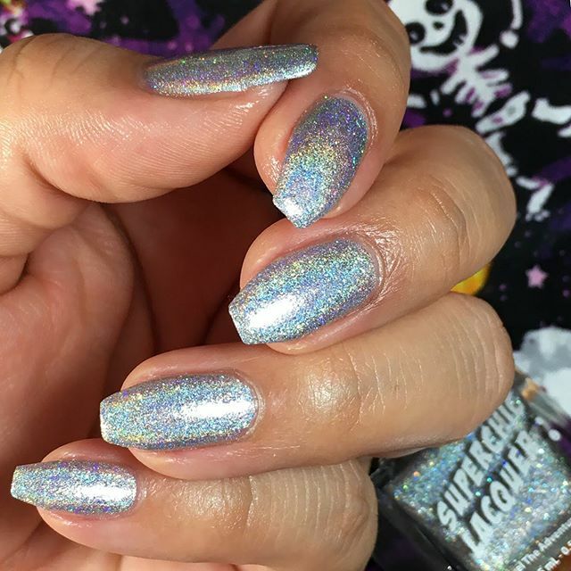 VaVaVieve13's tweet photo. “Shattered Mirror” by Superchic Lacquer from the new Superstition Collection. This collection consists of 6 fierce Holo-shimmer shades with intense linear holographic effects.  _________________________

Description: 
An intense white-silver linear, scat… https://t.co/tJT9hzSjc9 https://t.co/VGuphOWxkB