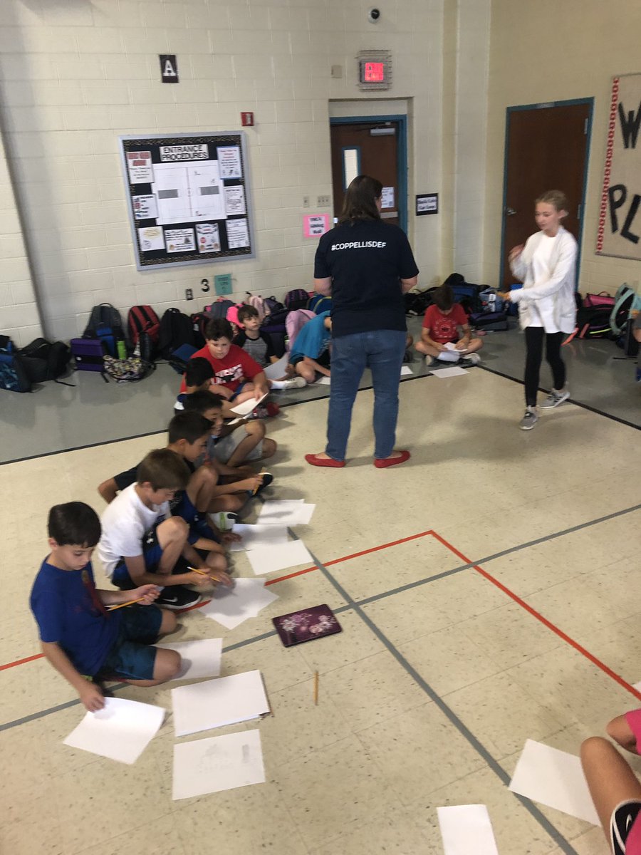 LakesidePE's tweet photo. Mindfulness-Put into Practice... Positive Self-Talk, Draw/Read, Journal, and Yoga.  Thanks @LindseyOh1 @LakesideCoppell @CISDOurStory https://t.co/ooP3zsZOaq