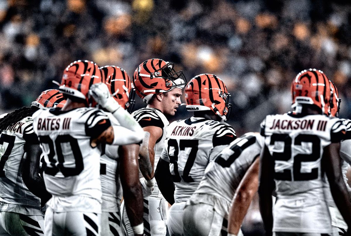 Bengals's tweet photo. "We have the right guys here. We have the right type of people here. Everybody is going to stick together. We have this from the beginning, regardless of the circumstances of these games, we've stuck together." https://t.co/DZov8LvqBy