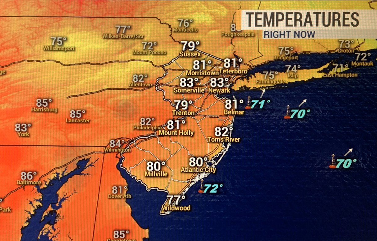 DaveCurren's tweet image. Oh hey.... October?
☀️🌡🍁
#SecondSummer #NJToday #NJwx #News12NJ @News12NJ