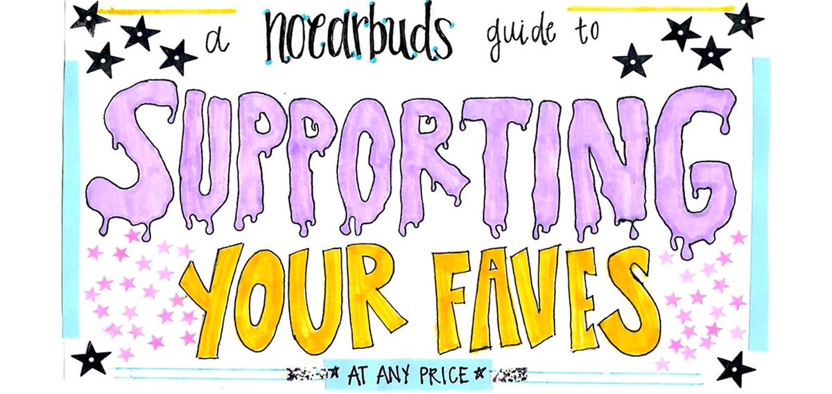 NOEARBUDS's tweet photo. @residentkilljoy surprise! 

A No Earbuds Guide To Supporting Your Faves At Any Price: PART ONE is out now 🙌🥳

read + share ➡️ https://t.co/kpPh3E085l https://t.co/XHynGX10Uf
