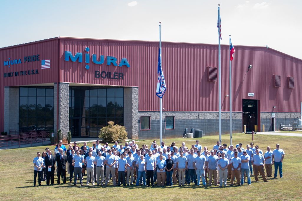 Miura_Steam's tweet image. Time flies when you&apos;re manufacturing top-quality steam boilers that lead the industry in safety, efficiency, and reliability!

Last week, our team celebrated 10 years since the opening of our manufacturing facility in Rockmart, Georgia.