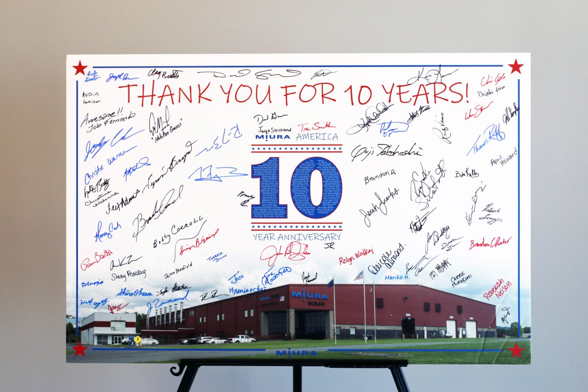 Miura_Steam's tweet image. Time flies when you&apos;re manufacturing top-quality steam boilers that lead the industry in safety, efficiency, and reliability!

Last week, our team celebrated 10 years since the opening of our manufacturing facility in Rockmart, Georgia.