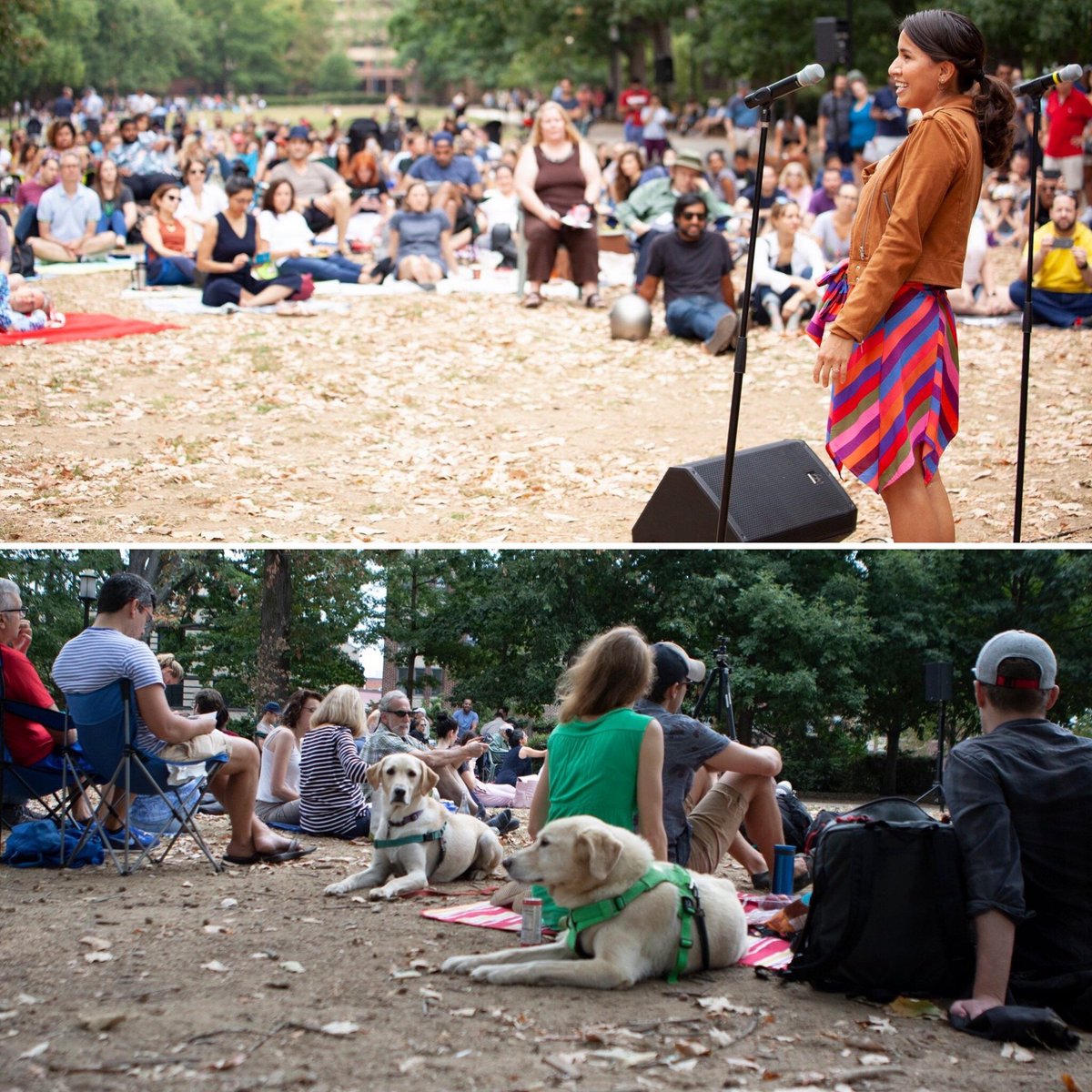DCConcertOpera's tweet photo. Many thanks to everyone who joined us in the park on Saturday for #OperaOutside 2019! It was a truly magical day. 🐶👶☀️🍃🍂🗣️🎶 #operaoutsidedc #dcconcertopera #meridianhillpark #malcolmxpark https://t.co/iFDHHQRZ1D
