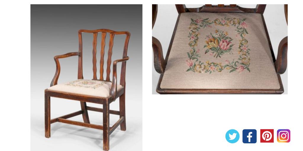 A fine George III period fine elbow chair, of good colour a
and patina supported on square section supports joined by an 'H' shaped stretcher.
c1800 Ref 6344
H 37' x W 23' x D 21'

#antiquesWHA #antiques #vintage #interiordesign #elbowchair #Georgian
bit.ly/2lp23m8