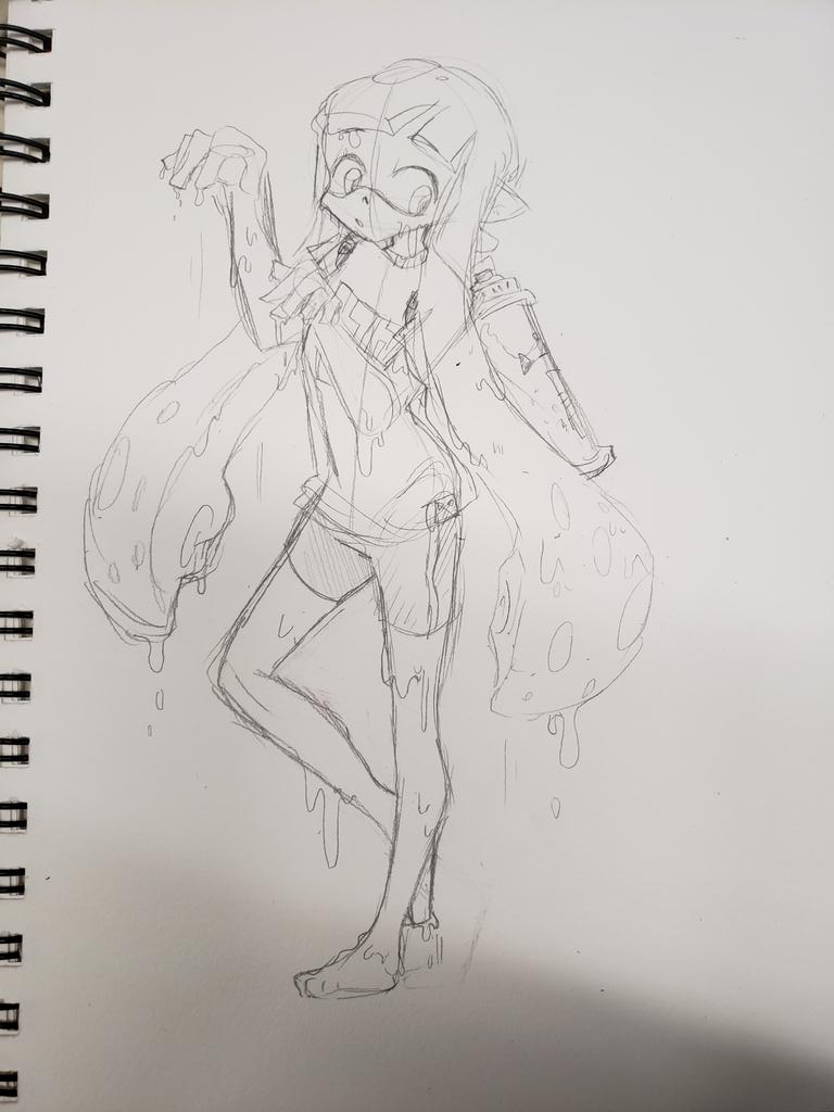 KumoDoggo's tweet photo. First Splatober/Inktober of the day! I'll try to have this challenge completed, it starts off going good then later its really bleh!
#inktober #inktober2019 #splatdatink #gummistarbaby #splatdatspookyink #splatdatspookyink2019 #fanart #traditionalart #art #traditional #copic https://t.co/jdPafrgLde