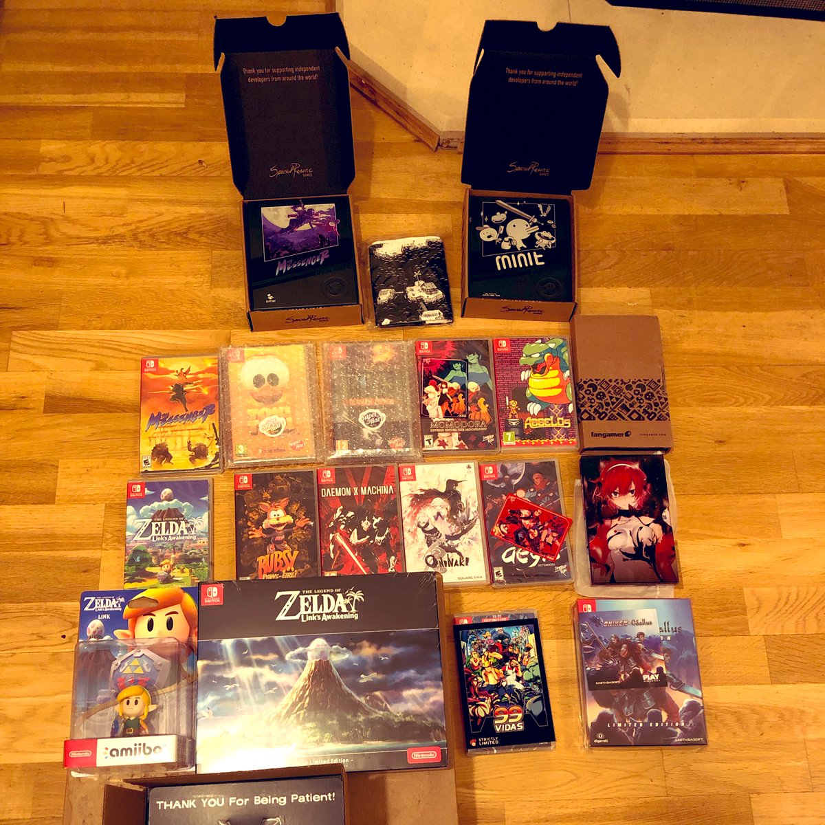 frasermacgaming's tweet photo. With my latest arrivals and a few other games that I’ve picked up in #Switchtember I’m now up to #263 #SwitchCorps. Thanks again to @nes1up for the fantastic website to keep track of everything. I’m slightly scared of October though 😬 https://t.co/F11hbKjc5J