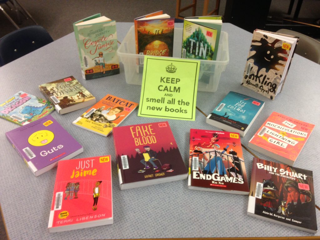 New books available this week! #rtla38 #librarylearningcommons #newbooks #readingisexciting  @library_cook @Cook_Library @cooksd38
