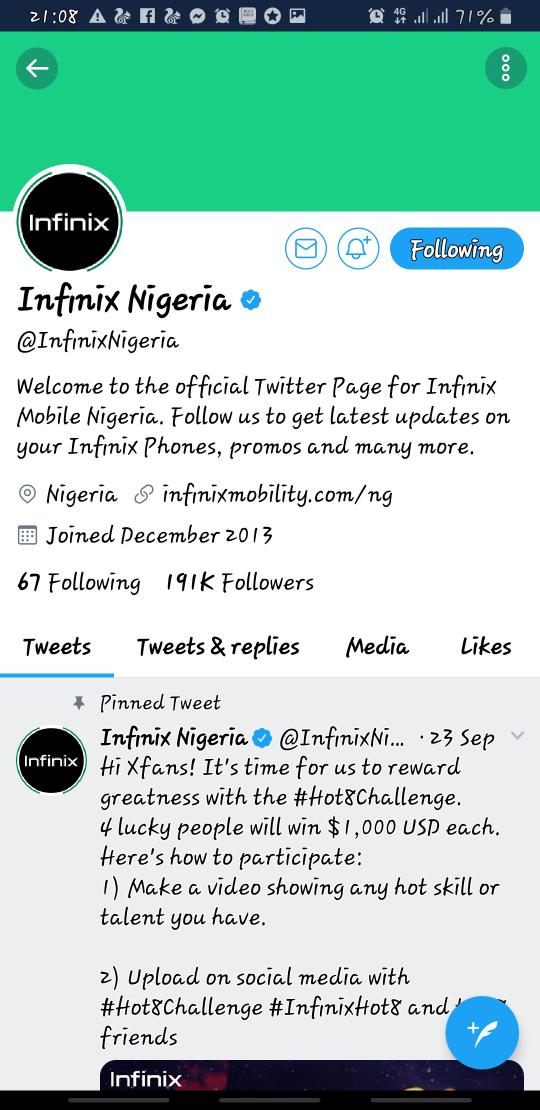 jayceeify's tweet photo. @iam_Davido @InfinixNigeria @30bgmoneyrun It has 3 rear cameras. Abeg @iam_Davido blow my mind with this give away😁
@InfinixNigeria 
#InfinixHot8 
#DavidoHot8Giveaway https://t.co/umTRButdpU