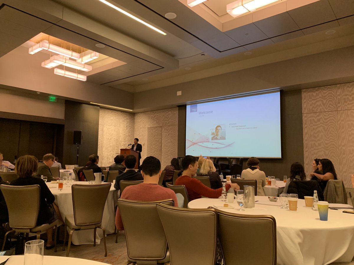 FenwickWest's tweet photo. Fenwick digital health co-chair @mtesquivel kicks off the Digital Health Investor Summit. #digitalhealth19 https://t.co/y8GtskqHtR