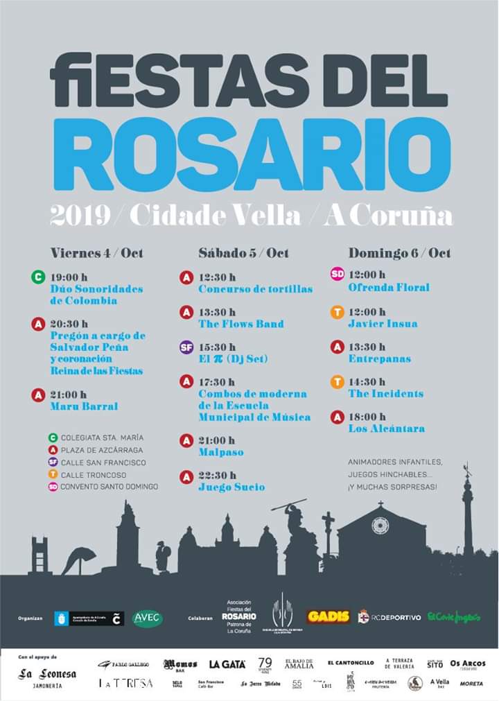 #Coruña | Fiestas del #Rosario2019