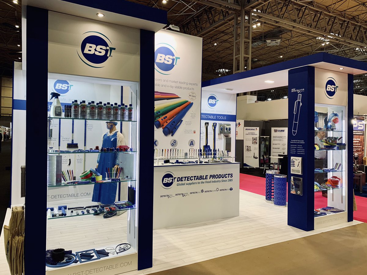 BSTProducts's tweet photo. An amazing first day at the #PPMATotalShow! Thanks to everyone that came to see us, it’s been great chatting all things detectable with you. Same again tomorrow? See you on stand J52! #detectable #hygiene #metaldetectable #xrayvisible #foodsafe https://t.co/OPIuoH0LQu