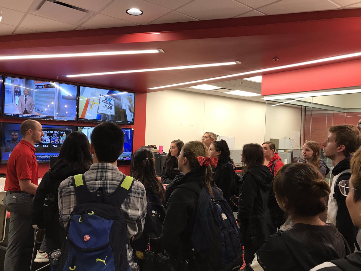 laurynhiggins22's tweet photo. Hey @FraukeHachtmann your students loved today’s tour with @nickburkhardt at Husker Communications, but I know they’re ready to have you back on Thursday! Go Big Red..and thanks again Nick for a great tour! https://t.co/FP9pq9UFXW