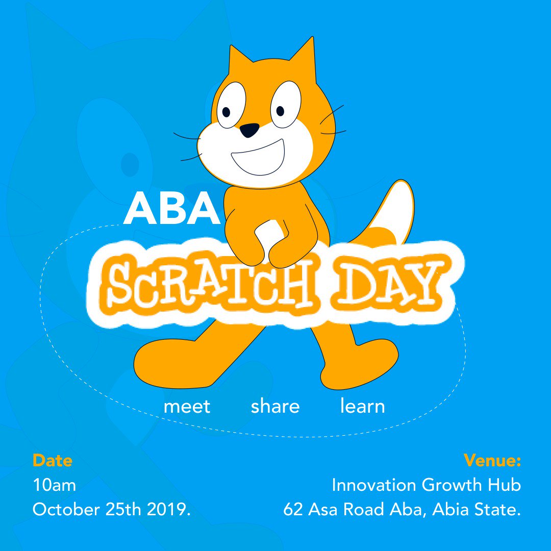 TechducationPT's tweet photo. #scratchDayAba is hereππΏππΏ
We're very excited!!
Watch this space for further updates on the event. https://t.co/6v7GjhKZoc