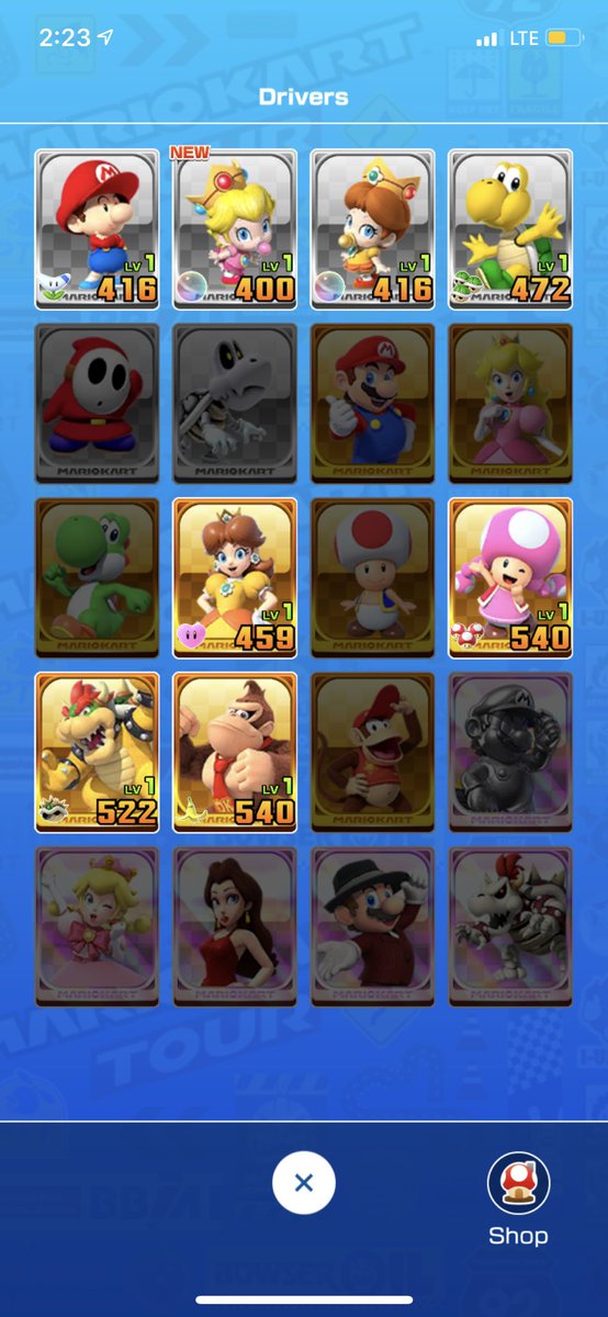 RamuelHahn's tweet photo. Why they got FOUR iterations of Mario and not ONE Luigi smh #MarioKartTour https://t.co/H6yuSxc1AJ
