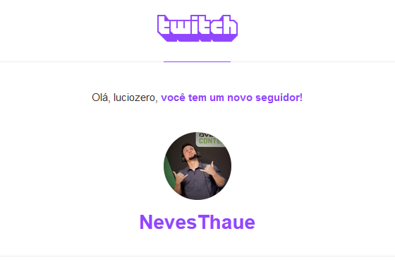 Quando sua referencia te segue <3 Obrigado pelo carinho, fiquei at&eacute; meio perdido hahaah @nevesthaue https://t