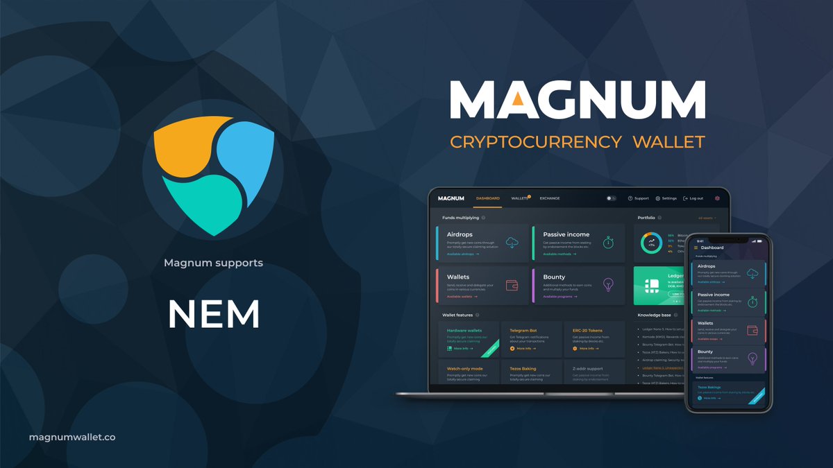 Just a reminder🔔
If you need a wallet for holding and managing your <a href="/NEMofficial/">NEM</a> coins - Magnum can be a good option for you😉
Check it out👇
app.magnumwallet.co