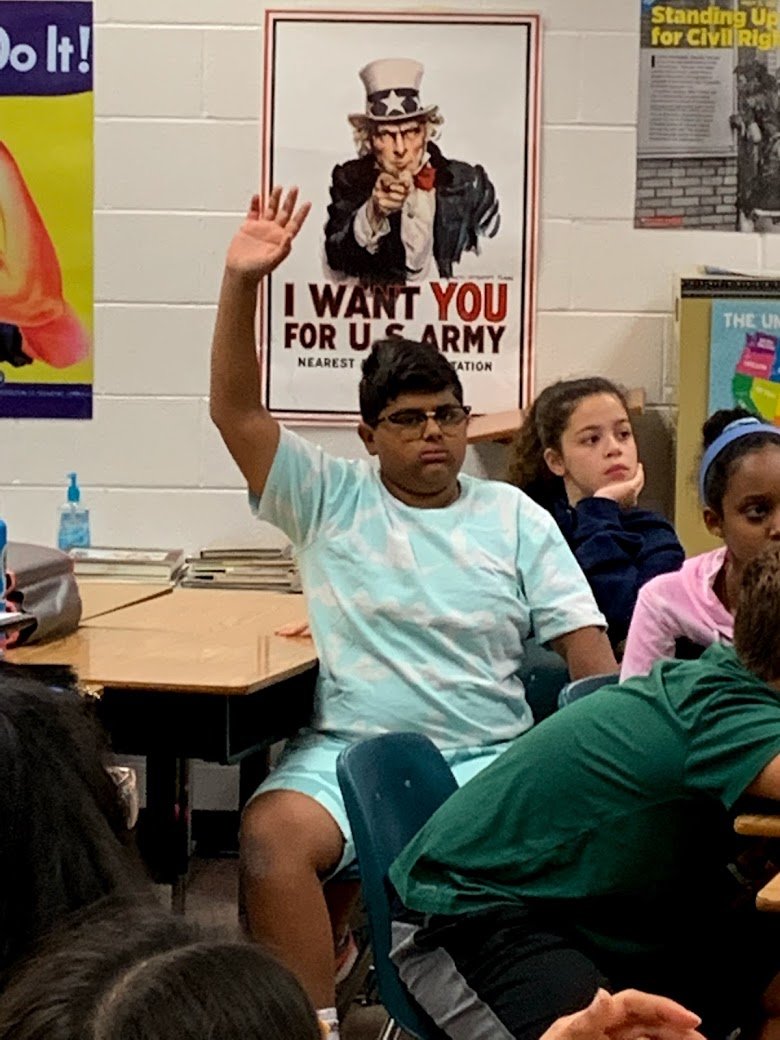 fcpsaap's tweet photo. #fcpson #FCPS_POG #FCPS_PBL Ms. Bridenbaugh's US History students @FCPSFranklinMS use technology to research and create a business for their Westward expansion unit! https://t.co/5naZWftuIW