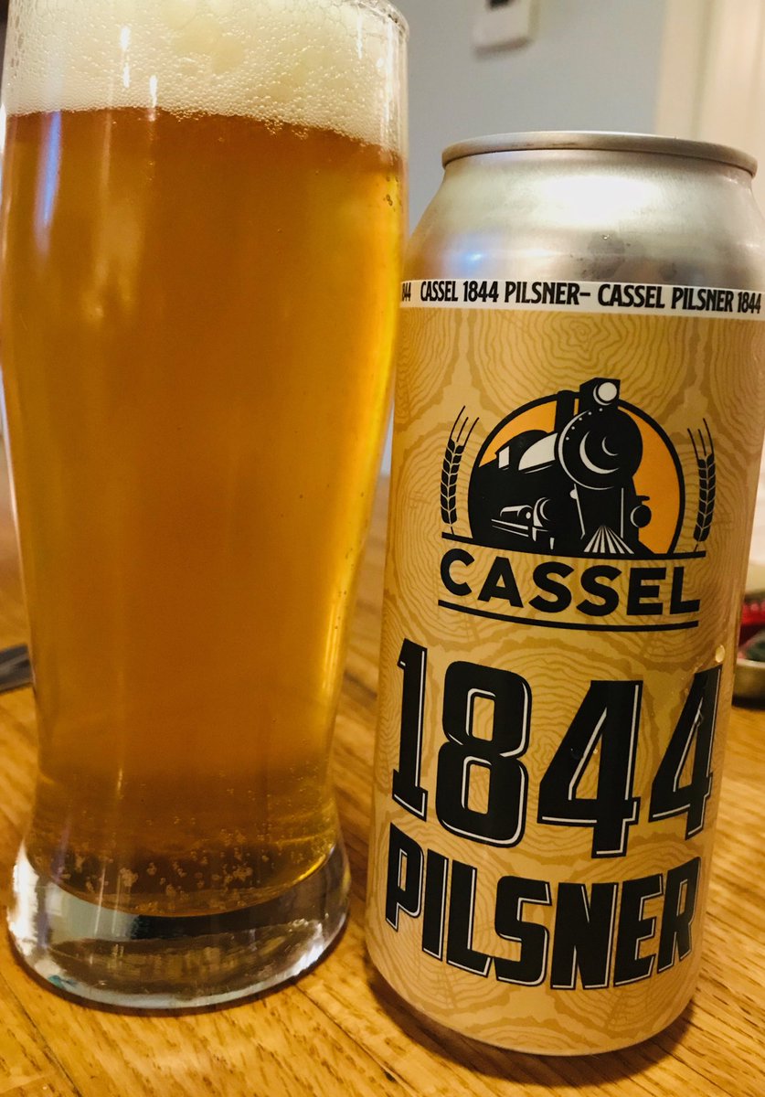 Even on a rainy day #1844pilsner is still sunny!   Get yours now at ⁦<a href="/CasselBrewery/">Cassel Brewery</a>⁩
