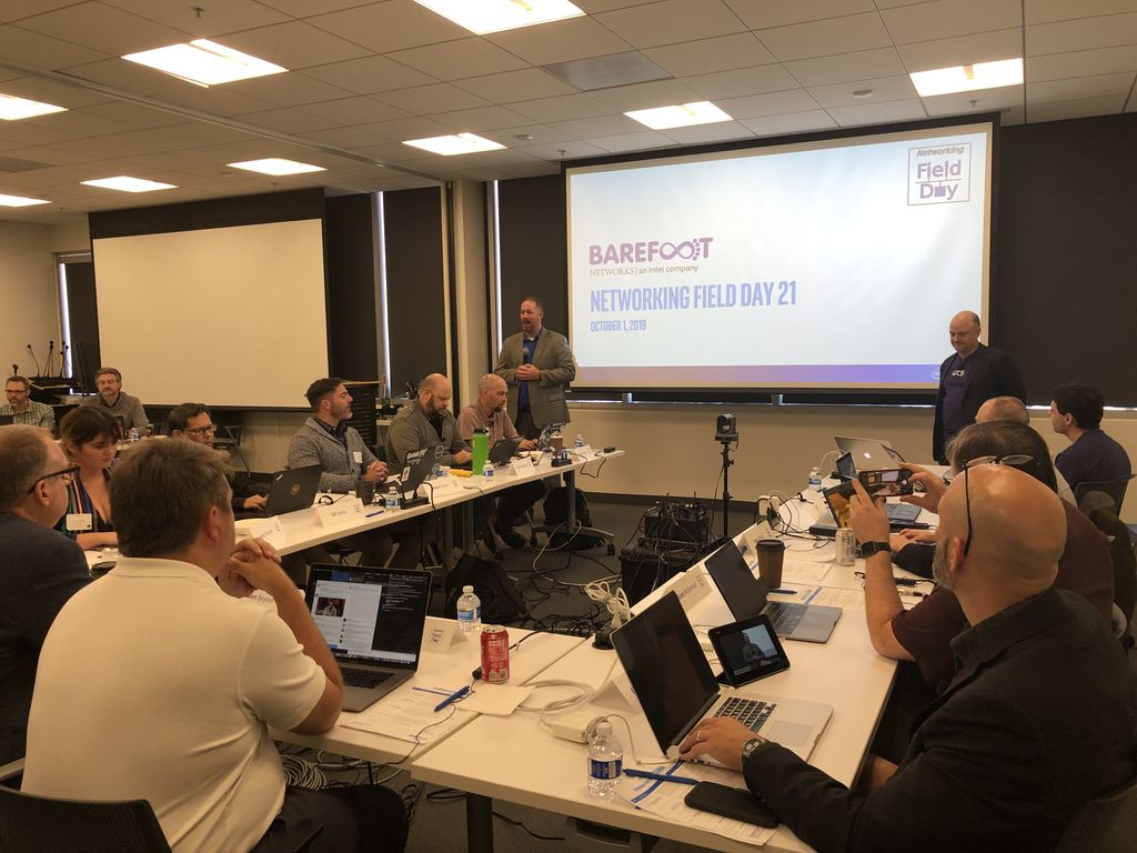 TechstrongIT's tweet photo. It's @TechFieldDay time as @BarefootNetwork presents at Networking Field Day 21! #NFD21 https://t.co/baFcZ3RTYs https://t.co/dirslpL3Em