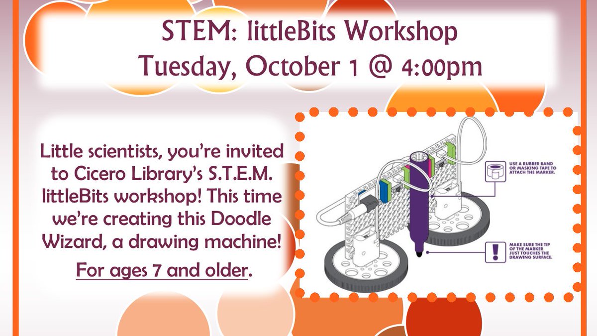 cicero_library's tweet image. Starting soon!
#STEM #STEMatthelibrary #YesCicero