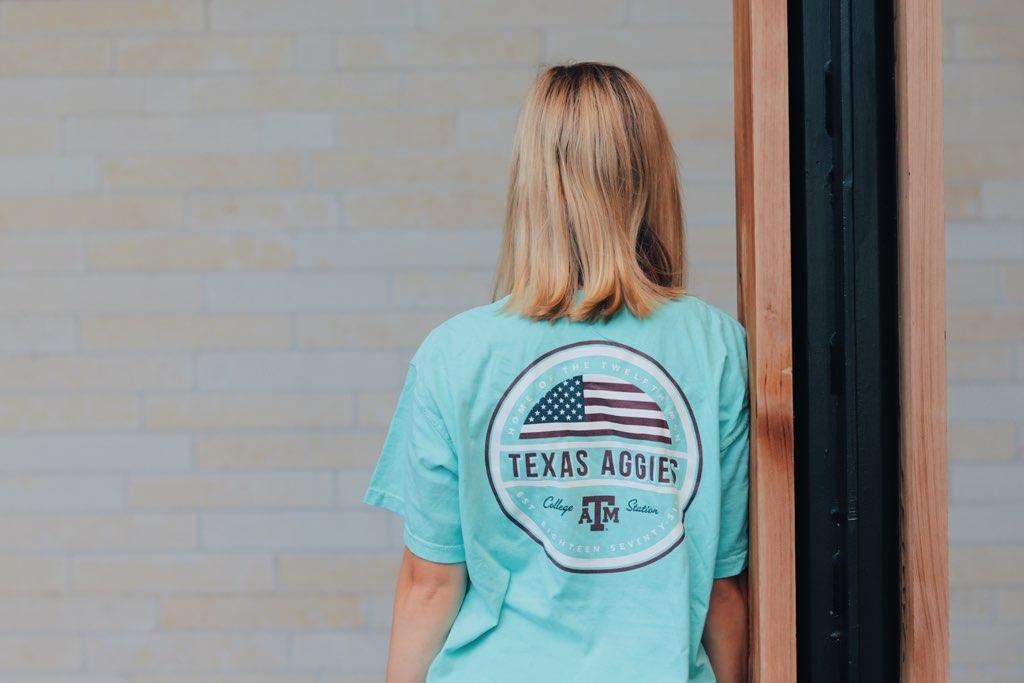 AggieOutfitters's tweet photo. Can’t stop, Won’t stop!! It’s T-SHIRT TUESDAY!!!! We have the cutest new designs for y’all and 3 people are winning them RIGHT HERE, right now! Make sure to enter on Instagram, Twitter, &amp; Facebook every Tuesday!
•
•
To enter:
FOLLOW @AggieOutfitters, LIKE, AND RETWEET! 👍 https://t.co/JeWFJXc7Yx
