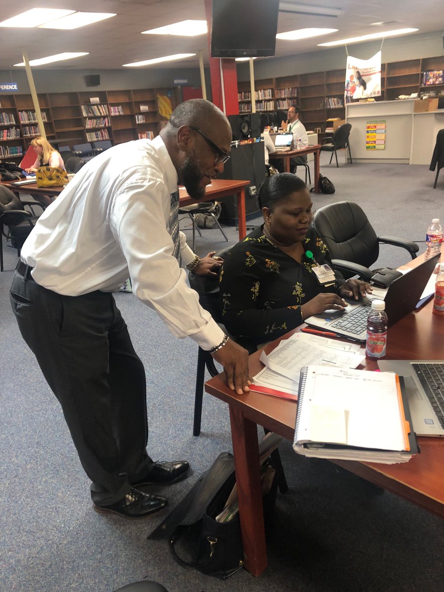 The OSES team was engaged in an Achieve 180 Community of Practice at Thomas Middle School today. #HISDSPED