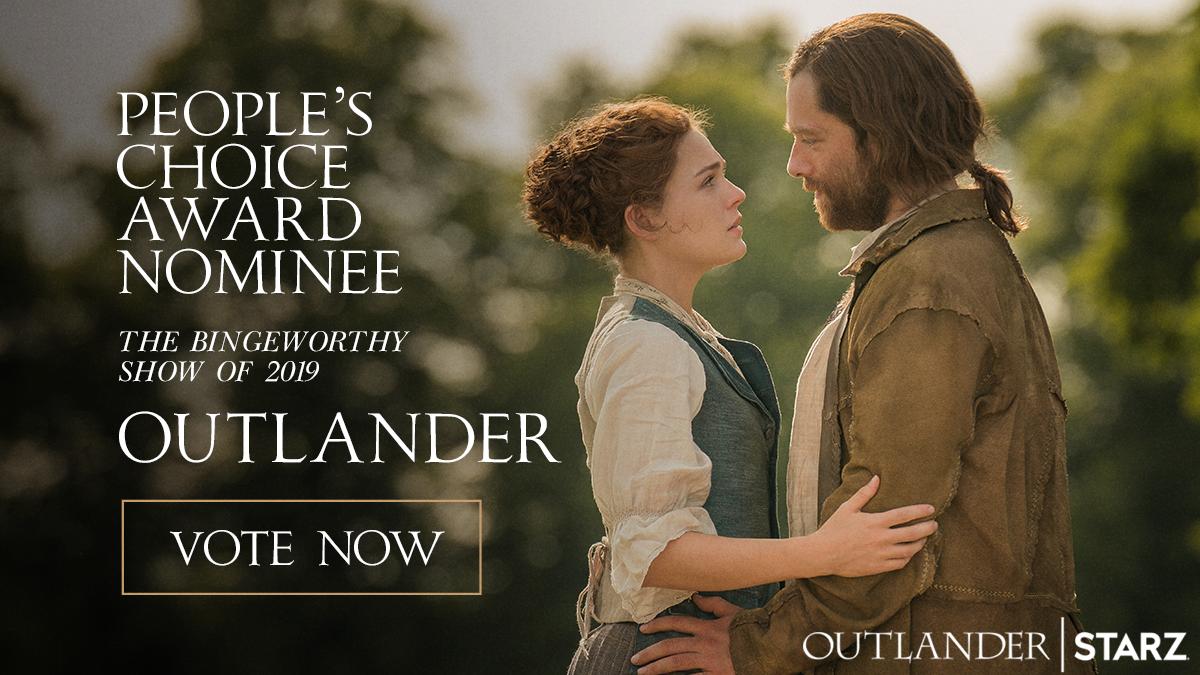 Thanks for all your votes so far, clan. ❤️ Keep them coming and retweet this tweet to vote for #Outlander as #PCAs #TheBingeworthyShow, or head over to starz.tv/PCABingeworthy.