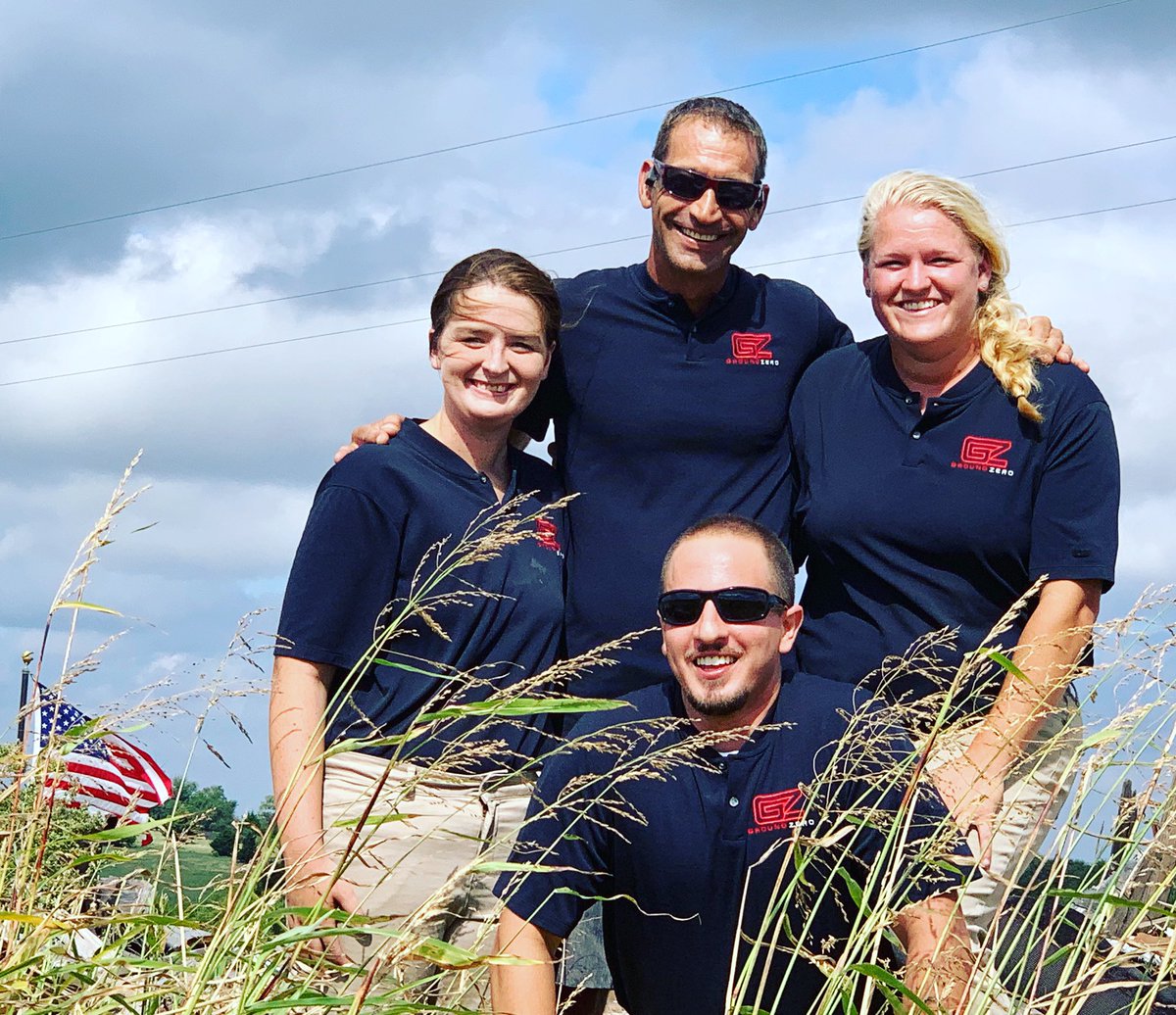 #TeamTuesday we’ll intro you to people who make #GroundZero what it is - staff, volunteers, K9 handlers &amp; board members. 
Here’s our Campus Staff:
Todd Frazier - Head Trainer (top center)
Erin Anderle (left), Lissee Nichols (right) &amp; Michael Harper - Kennel Staff &amp; Trainers
🐾❤️