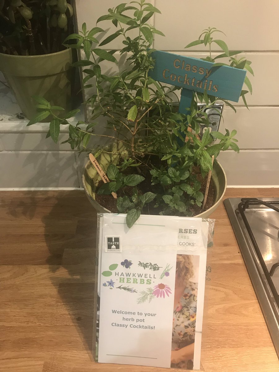 How nice &amp; thoughtful of @hawkwell_herbs to pop this little treat to Prosecco hq today. Many thanks 🍾🥂